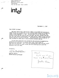 Intel 80386: B1 Stepping (Sep 1, 1987)